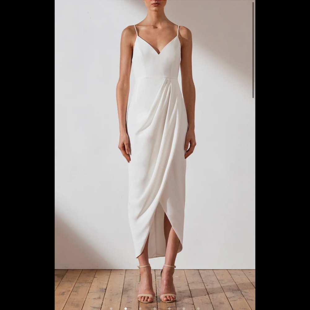 Shona Joy CORE COCKTAIL DRESS - IVORY